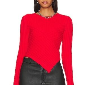 STEVE MADDEN Melissa Sweater in Cherry Red